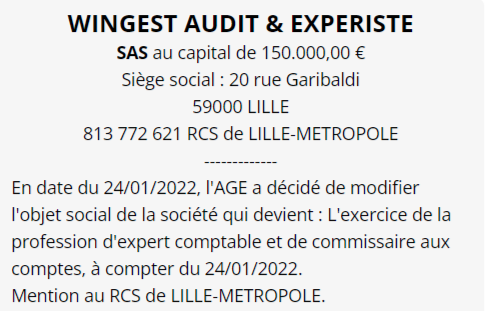 exemple annonce legale lille 1