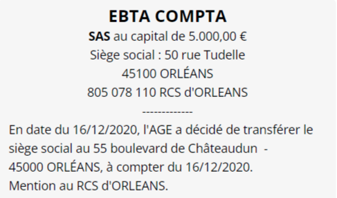 exemple annonce legale orléans 2