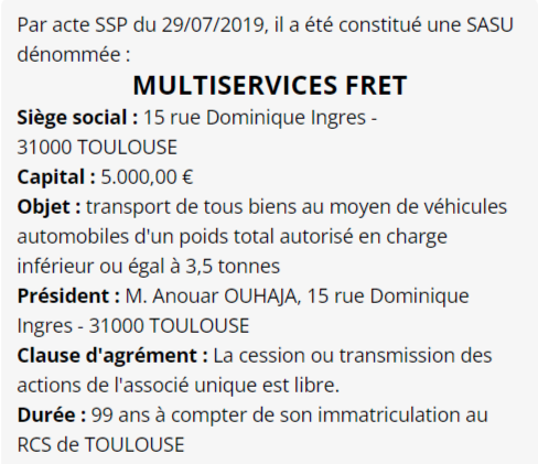 exemple annonce legale toulouse 1
