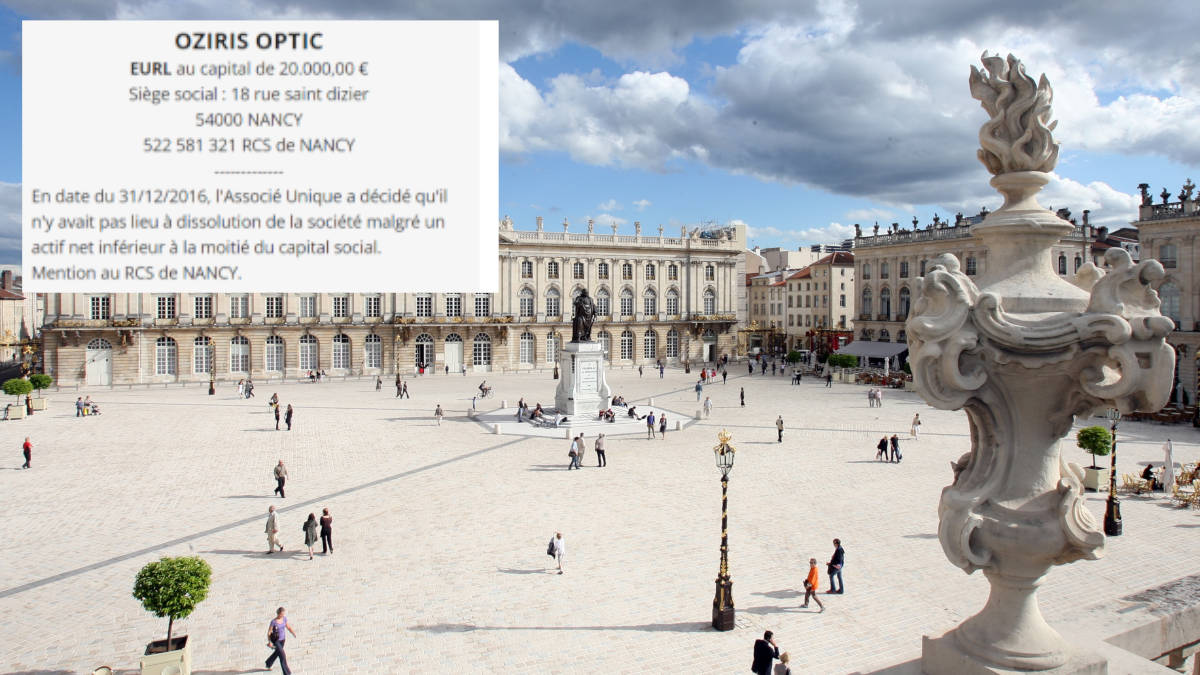 Annonce légale Nancy