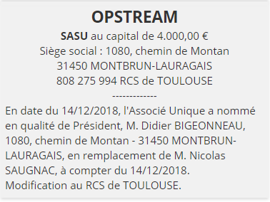 exemple annonce legale changement de pr&eacute;sident 1