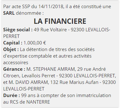 exemple annonce legale cr&eacute;ation sarl 4